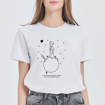 

Summer Women's Fashion T-shirt Plus Size Casual Hip Hop Little Prince Cute T Shirts Women Camiseta Mujer