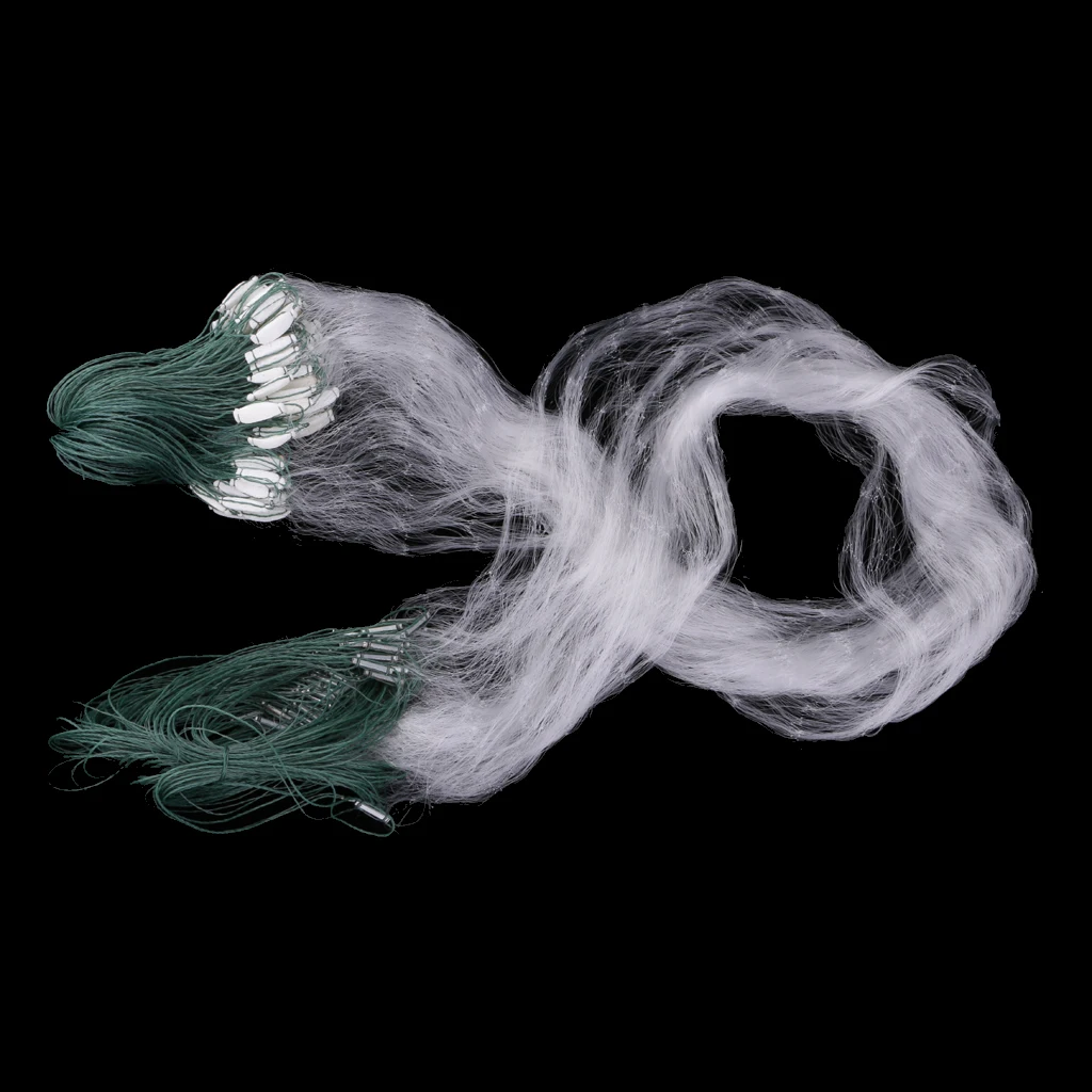 8M x 0.8M Gill Fishing Net 3 Layers Fish Mesh Trap Nylon Monofilament Fishing Gill Net with Float 8m Fishing Accessories Tackles