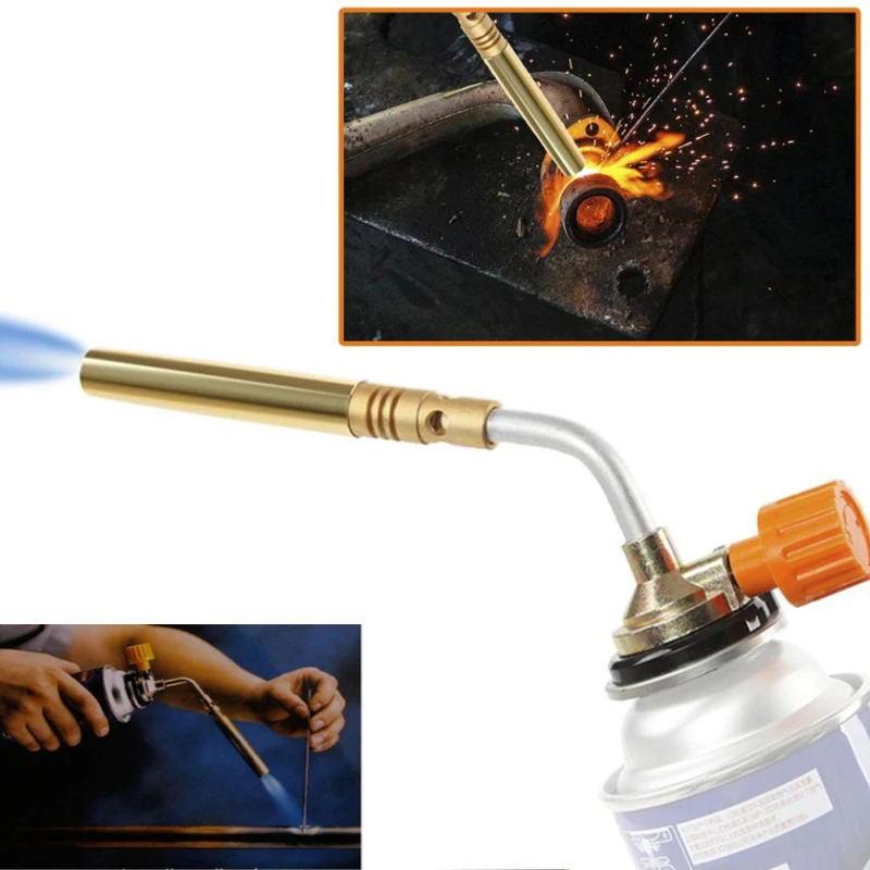 Gas Burner Welding Gas Torch Flame Gun Brazing Flamethrower Outdoor Camping BBQ Portable Soldering Heat Gun Welding Equipment 30 liquefied welding gas torch fire gun welding weed burner welding accessories for brazing tool outdoor picnic bbq