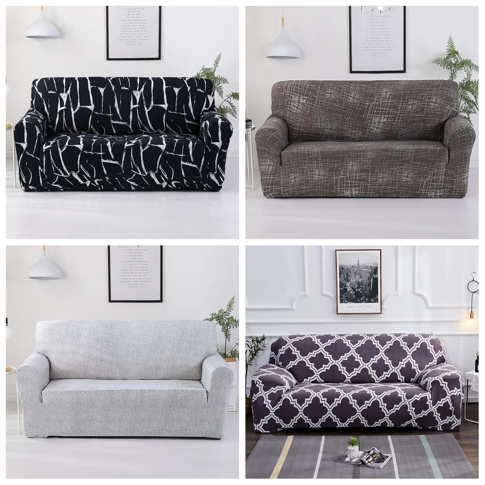 Solid Color Sofa Cover Big Elasticity Stretch Couch Cover Loveseat Sofa Corner Sofa Towel Furniture Cover 1/2/3/4 Seater