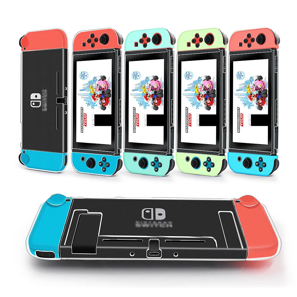 Мягкий прозрачный чехол из ТПУ для Nintendo Switch аксессуары s защитный игровой консоли