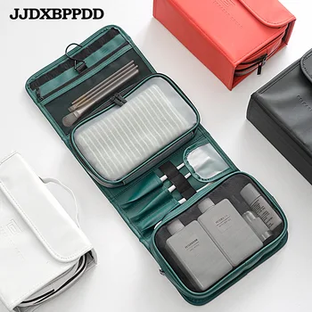 

New Waterproof Men Hanging Makeup Bag Oxford Travel Organizer Cosmetic Bag for Women Necessaries Make Up Case Wash Toiletry Bag
