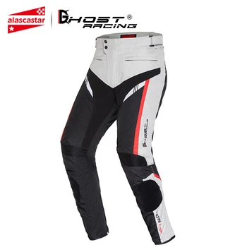 

GHOST RACING Motorcycle Pants Men Winter Cold Proof Moto Pants Motorbike Protective Trousers Knee Protective And Cotton Lining