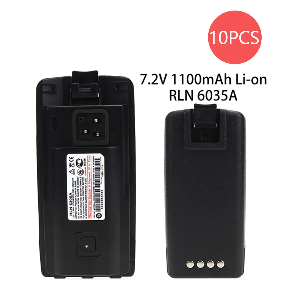 10X Аккумулятор для Motorola двухстороннее радио A10, A12, CP110, EP150, PMNN6035, RLN6351A - Цвет: Black