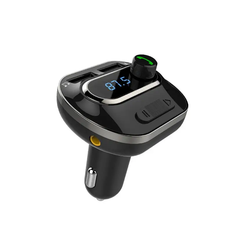 Беспроводной Bluetooth fm-передатчик Hands-Free радио адаптер музыкальный плеер с двумя usb-портами для зарядки 5 В/3,1 а автомобильный комплект макс 32 Гб