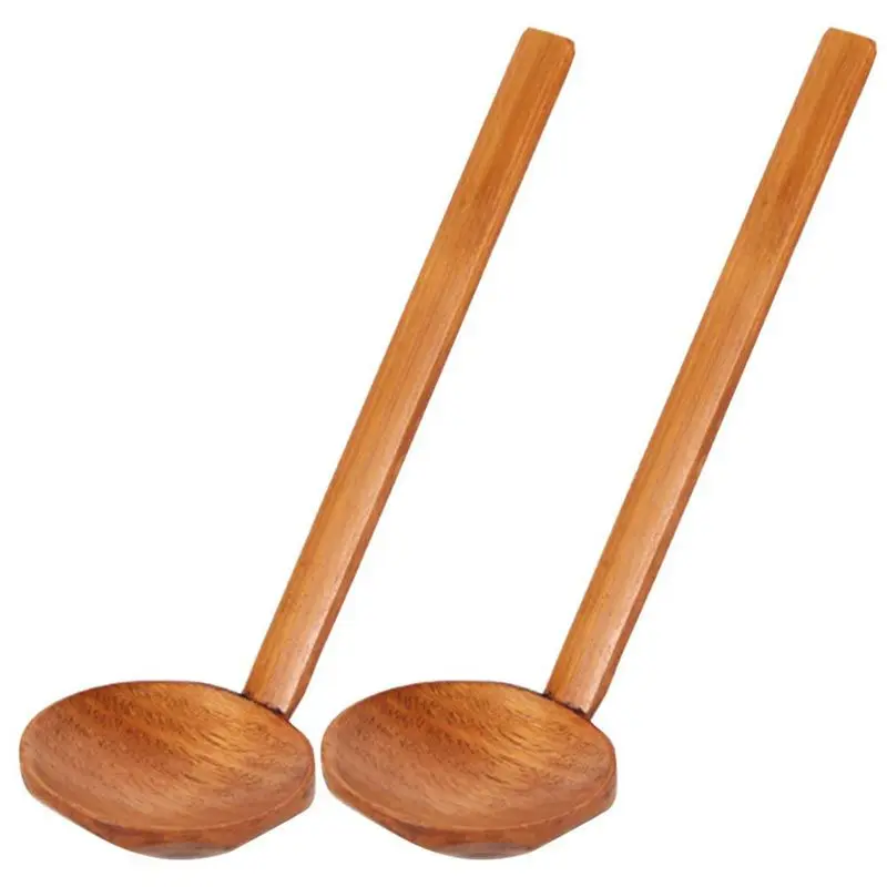2pcs Japanese long handle large spoon Ajisen Ramen drink soup tortoise shell hot pot ramen | Дом и сад