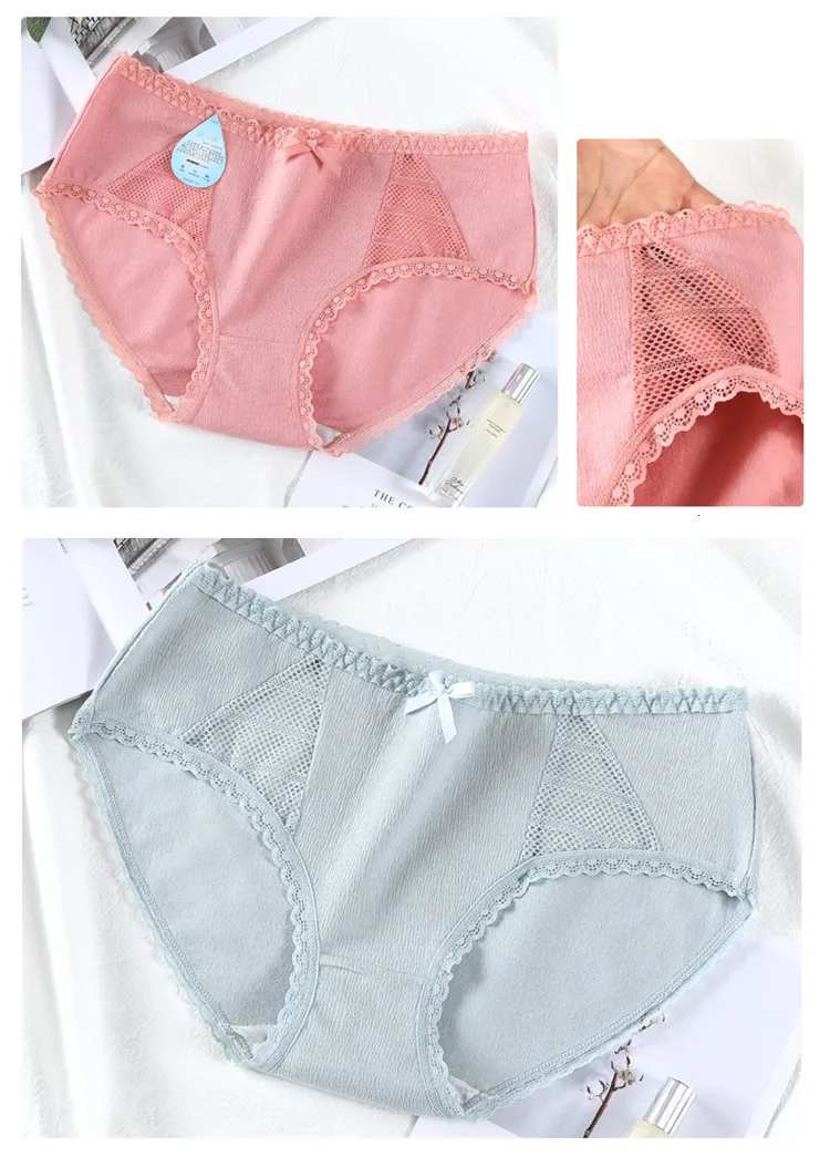 Cotton Panty 4Pcs/lot Solid Women's Panties Comfort Underwear Skin-friendly Briefs For Women Sexy Middle Waist Panty Intimates