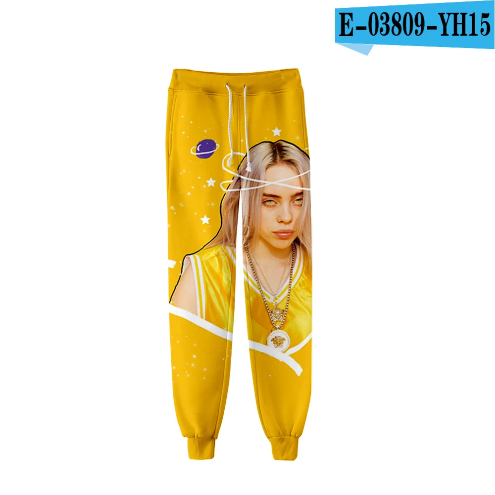 3D pants Популярные повседневные брюки Billie Eilish с 3D рисунком, мужские и женские брюки, модные новые модные осенне-зимние спортивные штаны для девочек с 3D Billie Eilish - Цвет: 3D pants