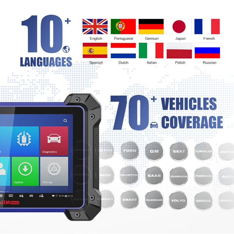 Autel IM608 MaxiIM 608 OBD2 сканер OBDII автомобильный диагностический инструмент OBD 2 все