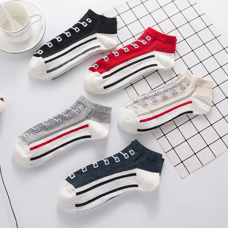 

Unisex Comfortable canvas Cotton Youthful Style Socks Slippers Short Ankle Socks Fancinating Ankle Socks 2019 Fashion