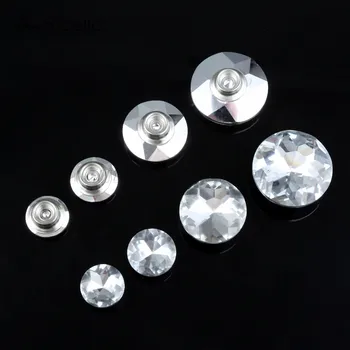 

10sets Crystal Buckles Glass Buttons Diamond Nails Decorative Pins Knot 16mm/18mm/25mm/30mm Decoration Pushpins tacks boxes wine