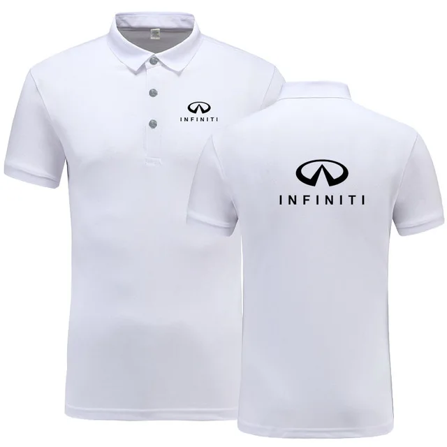 Новое поступление, брендовая одежда, мужская рубашка-поло с логотипом Infiniti, повседневная мужская рубашка поло для Mitsubishi, рубашка поло с коротким рукавом