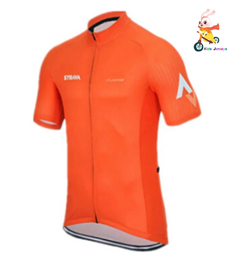 Детский комплект для велоспорта Pro Team Strava, Майки для велоспорта Mtb с коротким рукавом, одежда для велоспорта для девочек и мальчиков, велосипедная одежда - Цвет: only jerseys
