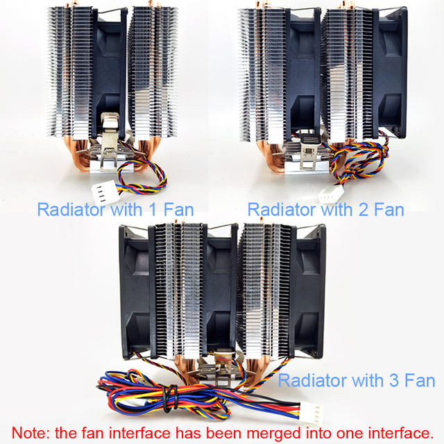 Silent 4-pin cooler cooling fan