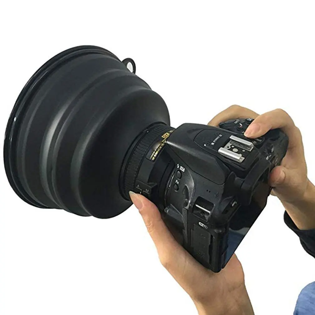 Защитная бленда объектива для Nikon Canon sony Объектив камеры 35-60 фотографировать без отражения силиконовая бленда объектива камеры