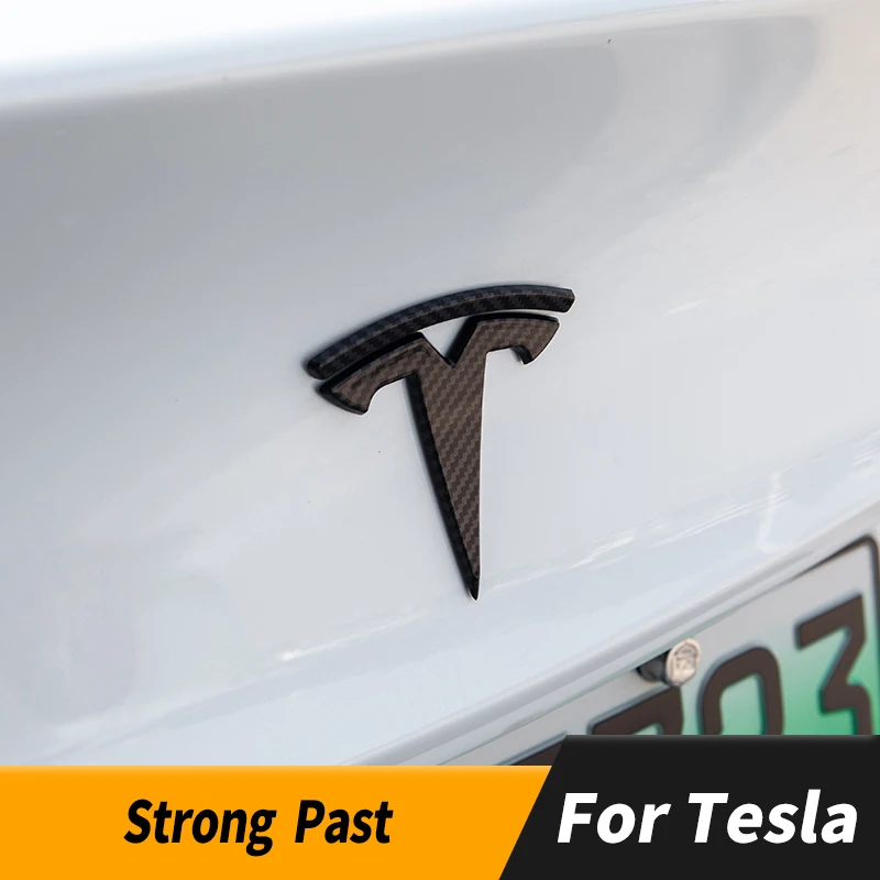 Tesla логотип спереди и сзади украшения наклейки аксессуары для tesla 3 x s
