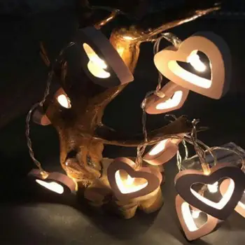 

2.2M 20Led Durable Romantic Decoration Light String Lights Romantic Light 1.2M Heart Shape LED Christmas Wedding Festival Night