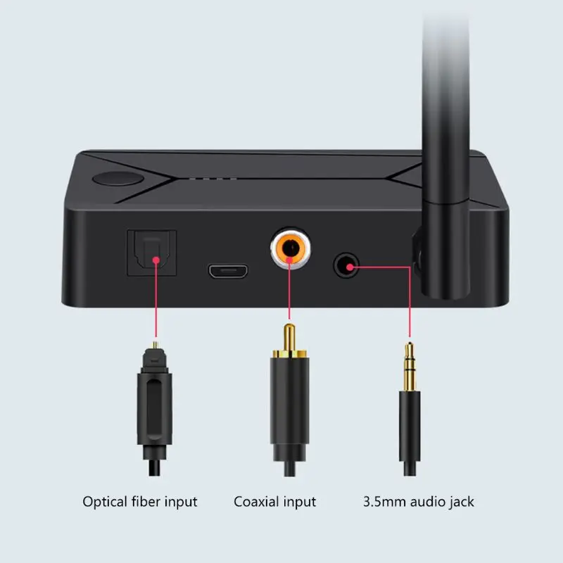 Bluetooth 5 0 Audio Transmitter 3 5mm 3 5 AUX Jack RCA USB Coaxial Optical Stereo Wireless Adapter Dongle For TV PC Headphone
