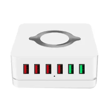 

72W Chargers Multi-Port Charging Wireless USB 4 Port Charger Adapter Socket Home Office Essential Electronics 100x100x40mm