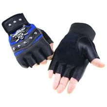 Цельное пиратское ожерелье с черепом мужские перчатки для спорта на открытом воздухе для верховой езды для альпинизма фитнес перчатки с полупальцами