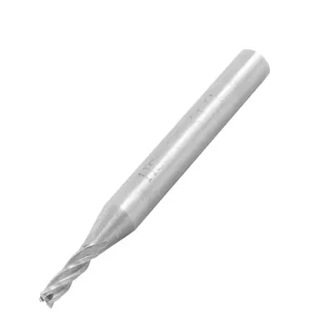 

uxcell 1/8" Diameter 1/4" Shank 4 Flutes HSS Spiral End Mill Drill Bit