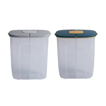 

2.5L Large Food Storage Container Plastic Double Port Classification Design Kitchen Storage Box Removable Partition Design