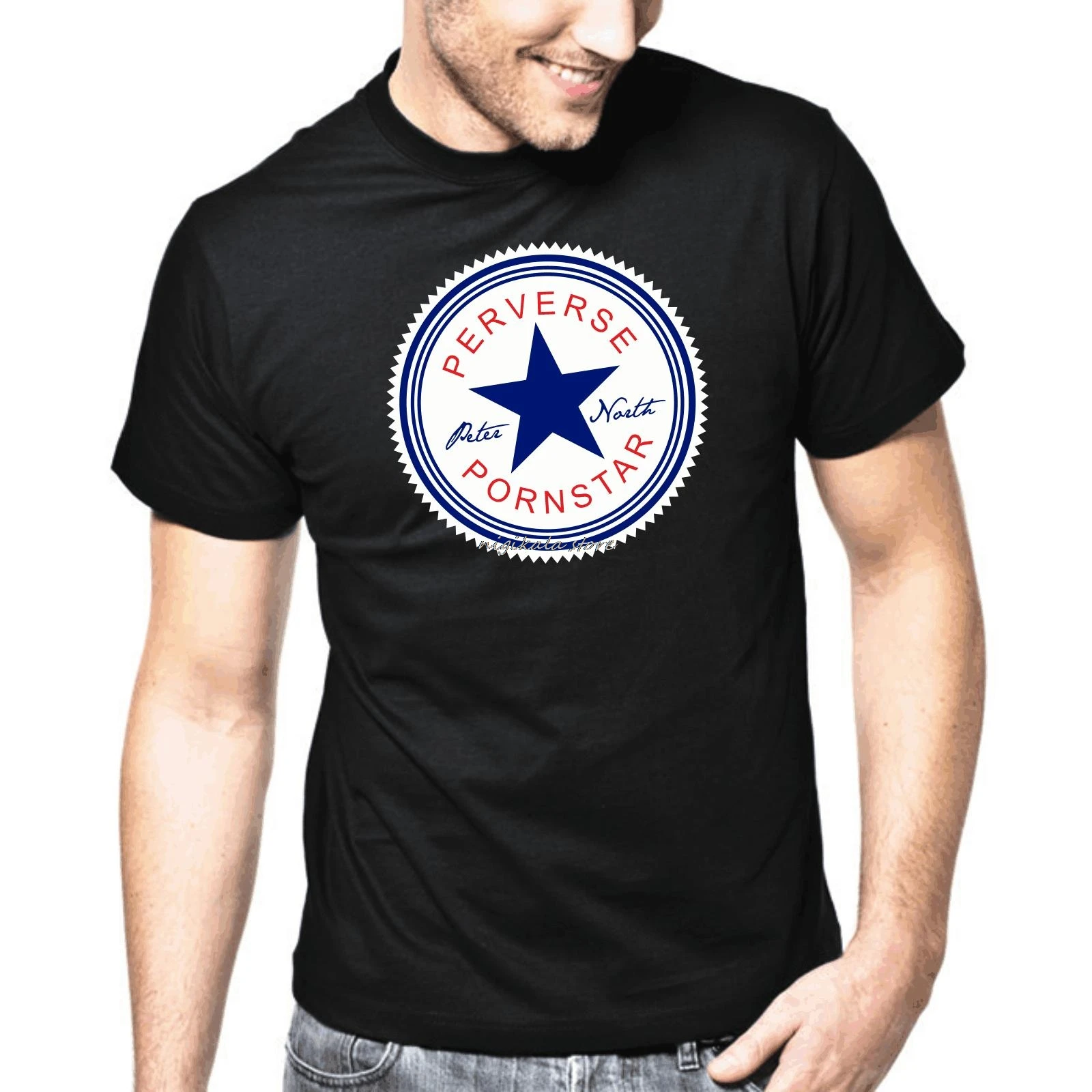 

Perverse Pornstar | Satire | Spruche | Adult | Fun | Kult | S-3XL T-Shirt Men Casual Short Sleeve T Shirt Punk Tops