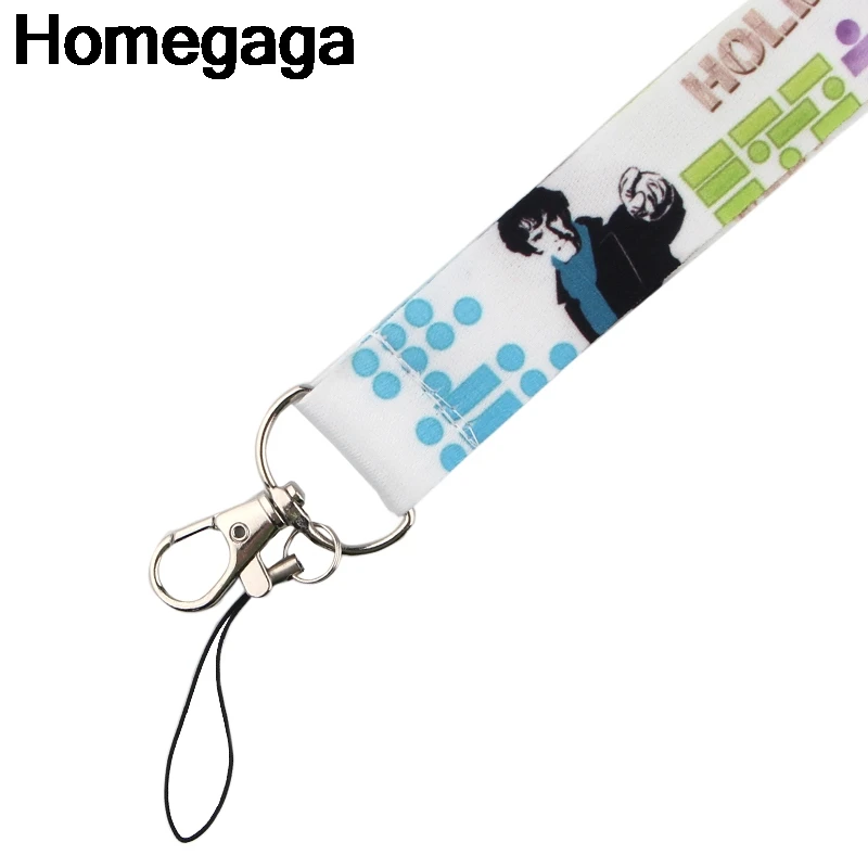 Homegaga Sherlock Morse code Tags Strap Neck Lanyards for key ID Card Pass Gym Mobile Phone USB badge holder DIY Hang Rope D2286