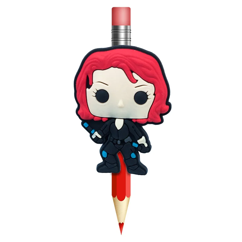100 шт Marvel Мститель мини-ручки-карандаши для ручек, школьные принадлежности, колпачки для карандашей, канцелярские принадлежности для студентов, подарок для детей - Цвет: 8017-08 100pcs