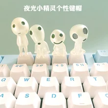 

Luminous elf mechanical keyboard keycaps personalized cute keycaps transparent gifts custom keycaps single