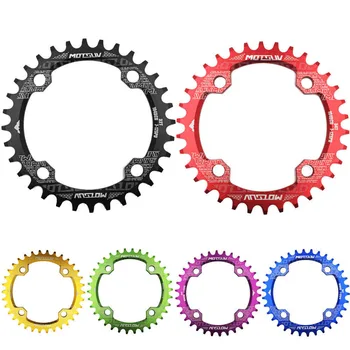 

MTB Bicycle Round Shape Narrow Wide Chainwheel 32T/34T/36T/38T 104BCD Chainring Bike Circle Crankset Single Plate Bicycle Parts