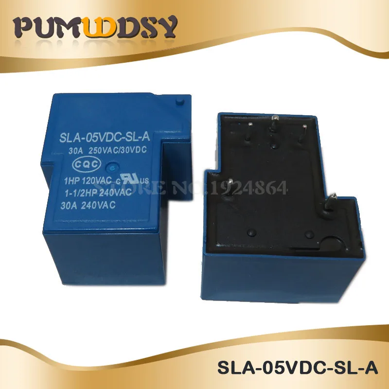 2 шт./лот Мощность s SLA-05VDC-SL-A SLA-12VDC-SL-A SLA-24VDC-SL-A SLA-48VDC-SL-A 5V 12V 24V 48V 30A 5PIN T90 - Цвет: SLA-05VDC-SL-A