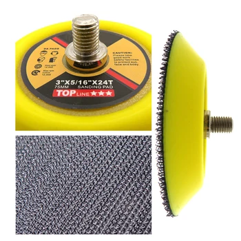 

3 Inch Pneumatic Polishing Disc Adhesive Sponge Buffing Disc Sanding Wheel M8 Thickened Anti-Teeth Grinding Disc Grinding Tools