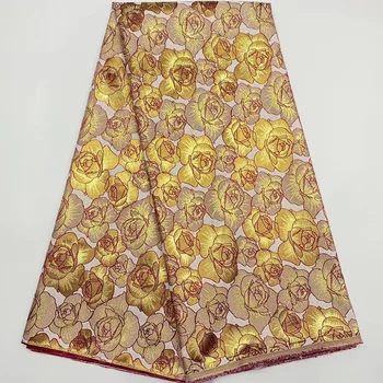 

2020 Latest Design Brocade Jacquard Lace Fabric French Lace Fabric High Quality African Nigeria Lace Fabric for Sew Dress D4229