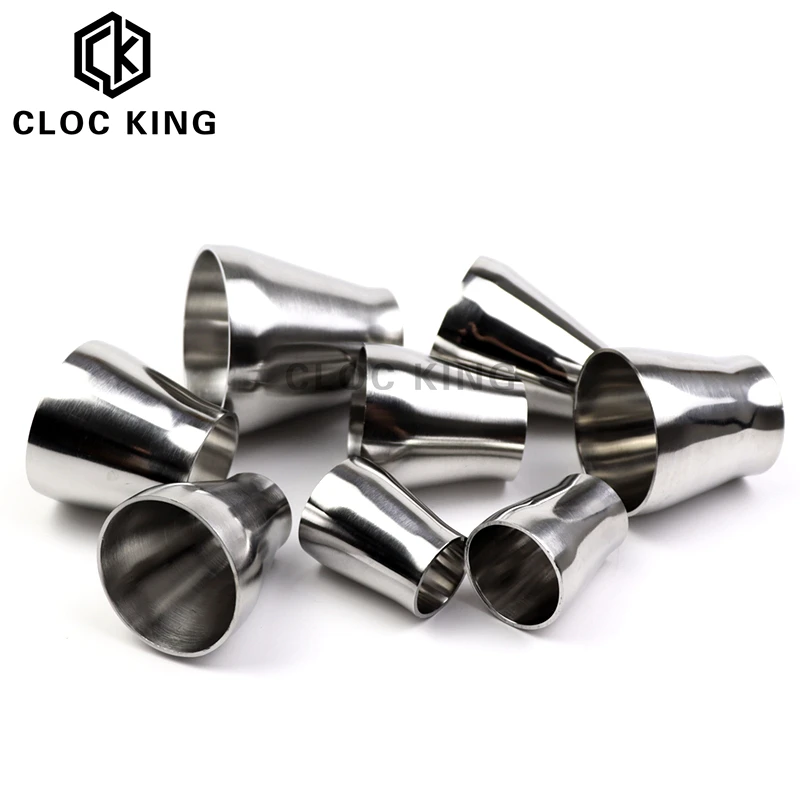 SS304 Stainless Steel Sanitary Concentric Reducer 19mm-102mm Outer Diameter Welded Sanitary Fittings Self-made Beer stainless steel tube