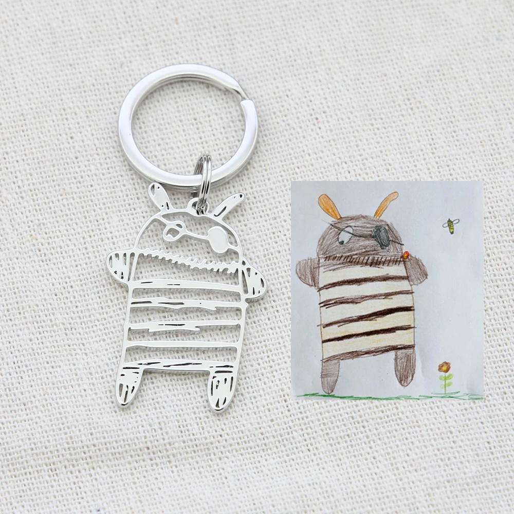 Pendant Necklace Jewelry Gift Drawing Photo-Logo Customized Children Artwork
