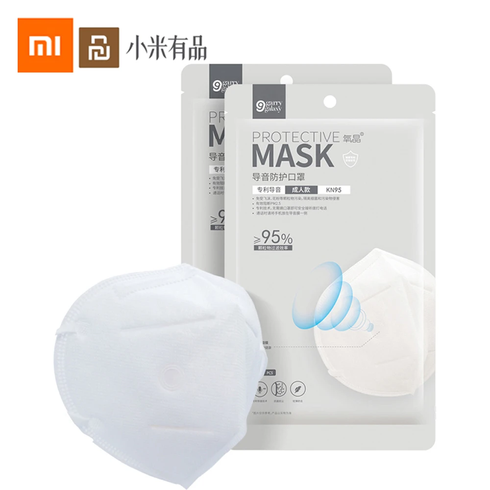 

in Stock Xiaomi Mijia Youpin KN95 N95 Anti Pollution Dust Face Mask 4 Layers Protection Mouth Mask Protection Mask For Women Men