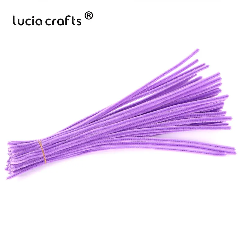 10/30/50/100pcs 6mm Colorful Chenille Stems Pipe Cleaners DIY Handmade Kids Educational Plush Toys Art Craft Supplies L0207 - Цвет: Color 1