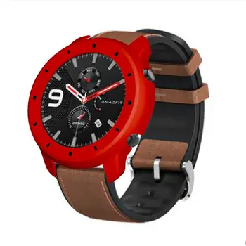 

PC Screen Protector Case For H-uami Xiaom A-mazfit GTR 47mm Replacement Watch Cover Shell Frame Smart watch Two-color and lumino