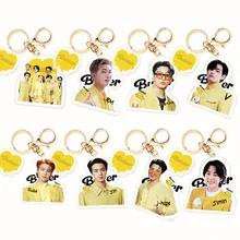 

1Pcs/Set Kpop Bangtan Boys Acrylic Keychain Album Butter JIN JIMIN V Key Chain Accessories Key Ring Cute Pendant Keyring Gifts