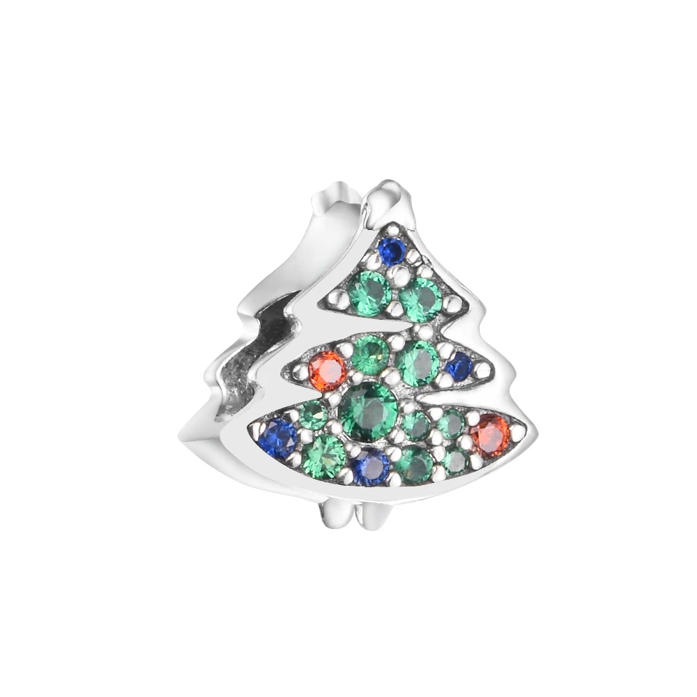 

CKK Fit Europe Bracelets Christmas Tree Charms Sterling Silver 925 Original Beads for Jewelry Making DIY Women