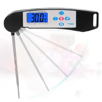 

Digital Food Thermometer Long Probe Large LCD Display Instant Read for BBQ