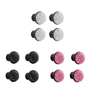 

4Pcs Crystal Door Knobs Crystal Knobs Rhinestone Cabinet Door Drawer Knob for Kitchen Cupboard Drawer Pull Handles