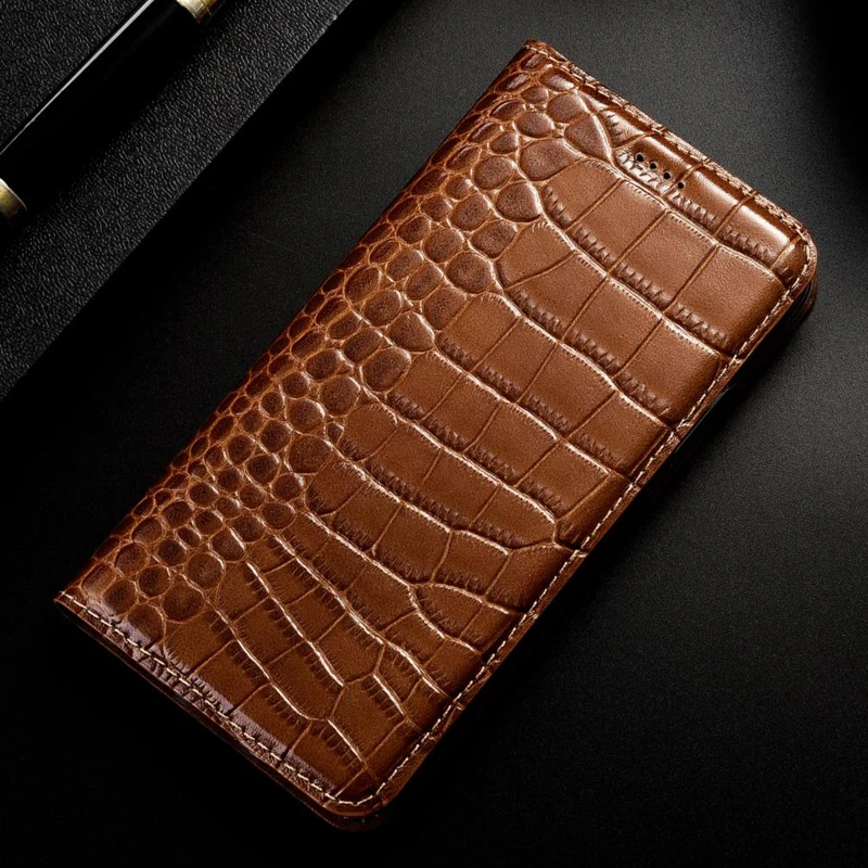 For POCO X3 NFC Flip Case With Card Slot Luxury Crocodile Leather Cases For Xiaomi Pocophone POCO F1 X2 M3 M2 F2 Pro Phone Case