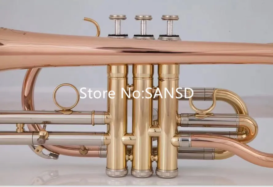 High Quality Bach Bb Tune Cornet Horn Phosphorous Copper Trumpet Professional Musical Instrument With Case Nozzle