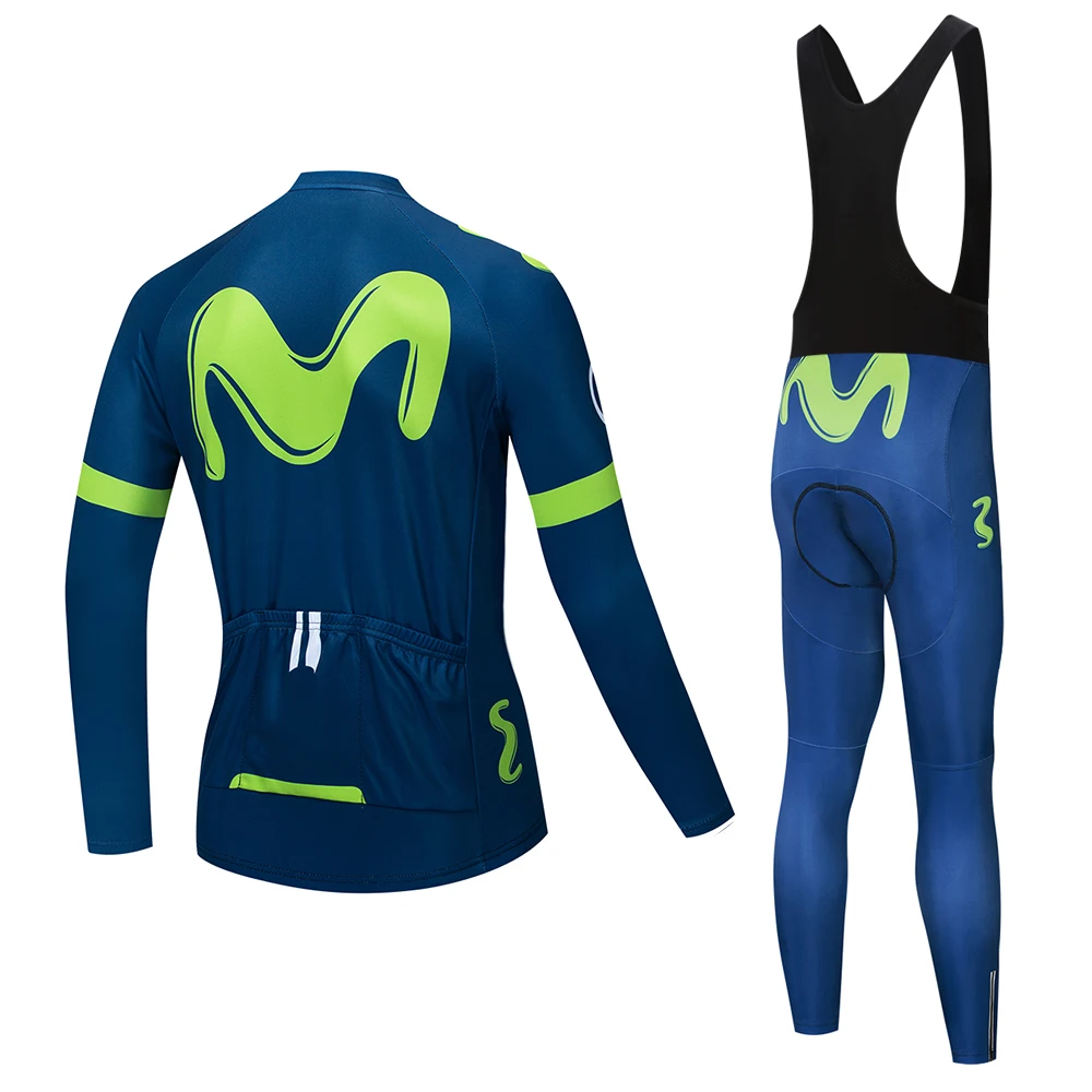 Movistar Team, комплект из джерси с длинным рукавом для велоспорта, комбинезон, ropa ciclismo, одежда для велоспорта, MTB велосипед, джерси, униформа, мужская одежда