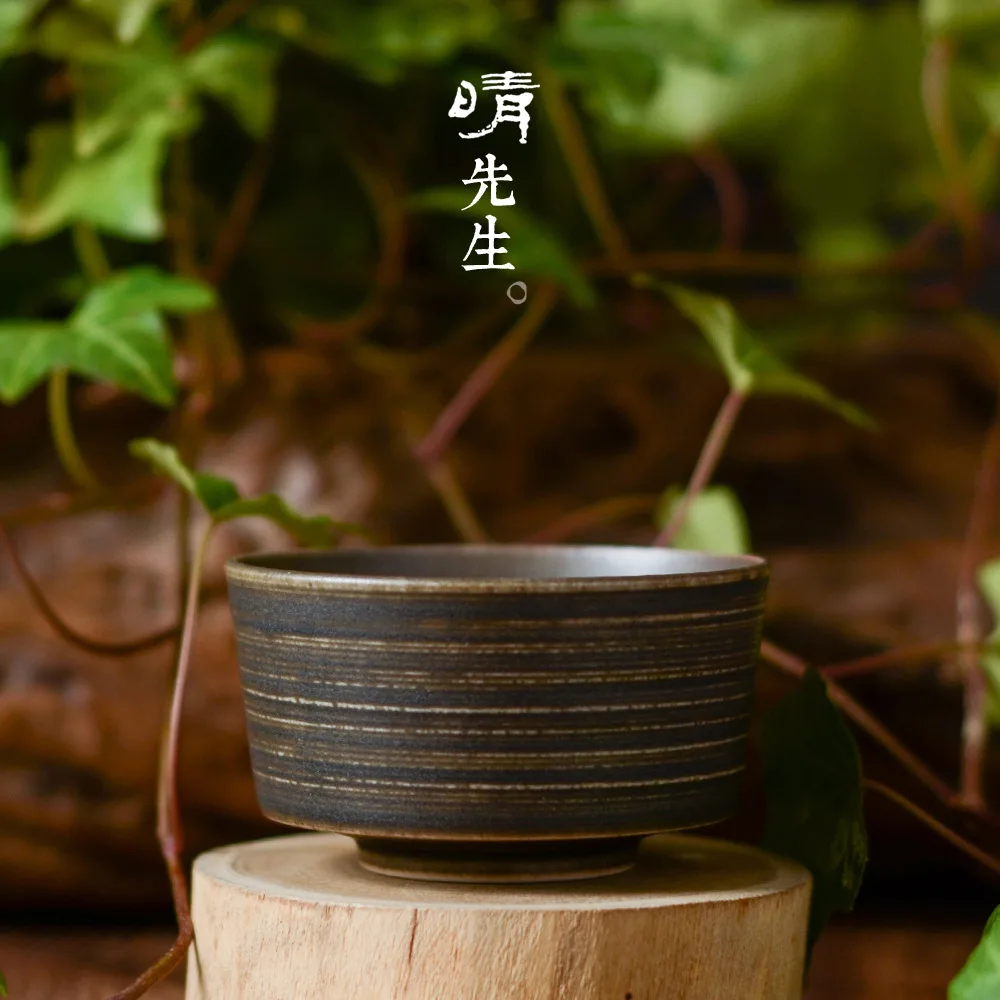 

Jindezhen Pine Firewood Gold And Silver Line Manual High Temperature Kung Fu Tea Have Teacup Master Cup Sip Tea Cup Wood Beaker