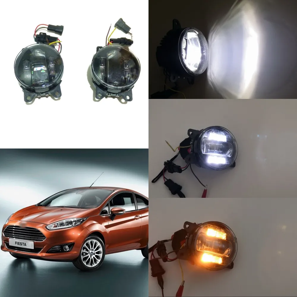 July King 6000k 3000lm Led Fog Lamp Case For Ford Fiesta 20062014,20w