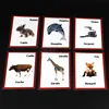 Children Montessori French/English Animals Word Learning Card Flashcards Games Puzzles for Kids Baby Juguetes Educativos Toy 2