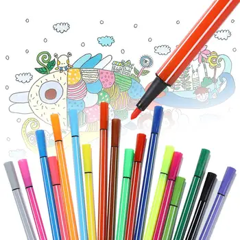 

Watercolor Art Brush Pens Marker Sets For Kids With 12/16/24/36 Classic Bright Colors Lettering Soft Handwriting Pen Drawing